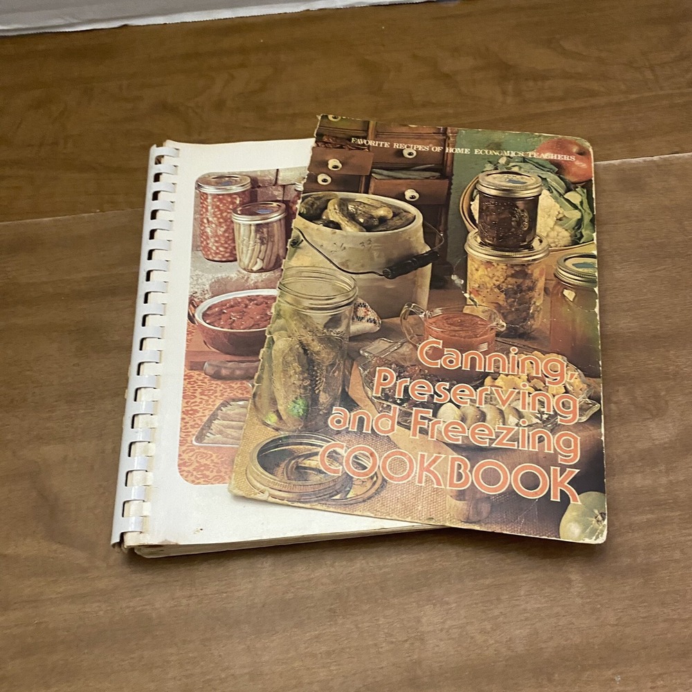 Canning Preserving and Freezing Cookbook Home Economics Teachers 1975 Vintage